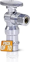 Press-fit valve | 1/2" abs x 3/8" OD | Water shutoff slide valve | Turn Press Angle Stop Valve | WC 