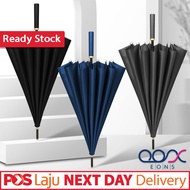 AMPLE COVERAGE 24 Bones 115cm Wide Foldable Umbrella Weatherproof Strong Frame Golf Umbrella Large F