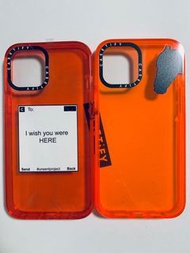 iPhone 12 pro max Casetify 透明橙紅系 強悍防摔手機保護套 transparent case for 12 pro max 可用於13 pro max 唯鏡頭大小會有差