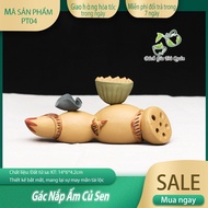 Lotus root pot lid - Tea Pet size: 14*6*4.2cm