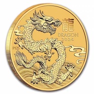 2024 Australian Year of the Dragon Commemorative Coin Australian Zodiac Coin Dragon Coin Commemorati