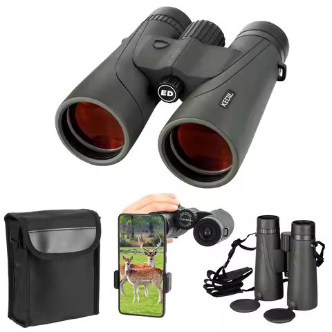 12x50 ED Professional Binoculars Powerful Telescope Long Rang BAK4 FMC IPX7 Waterproof for Bird Watc