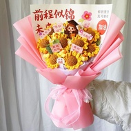 DANBIYIN | Handmade Sunflower Bouquet Graduation Gift 18th Birthday
