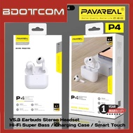 PAVAREAL P4 TWS Smart Touch V5.0 Bluetooth Wireless Headset Active Noise Cancellation Hi-Fi Stereo C