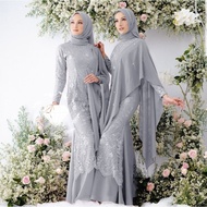 Baju Gamis Pesta Couple Muslim Wanita - Baju Pesta Anjs Mewah