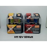 Fog lamp bulb crv mobilio brio avanza VVTI halogen H11 michiba yellow-blue