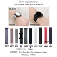 Sport Loop 22mm Strap Aukey Smartwatch 2 Ultra SW-2U - Tali Jam Tangan Nilon Velcro