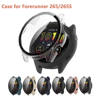 Compatible for Garmin Forerunner 265/265s Case, Scratch-Resistant PC Case with Tempered Glass Screen