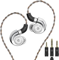 實體店鋪 TRN Conch in Ear Monitor, DLC Diaphragm Dynamic Driver in Ear Earphone, Wired HiFi Earbuds with Detachable 4-core Silver-Plated OFC Cable Tuning Styles, and 2.5/3.5/4.4 Plugs 3.5mm + 2.5mm + 4.4mm 可更換插頭 10mm DLC 類鑽振膜動圈喇叭單元 可調音 入耳式有線耳機耳筒 運動耳機 降噪耳機