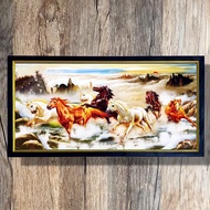 Cloud horse wall decoration plus frame 100x50cm