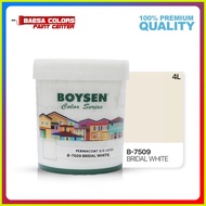 △ ۞ ☬ BOYSEN PERMACOAT LATEX PAINT COLOR SERIES BRIDAL WHITE (B-7509)