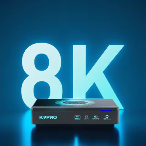 Kinhank Super Console K9PRO Android TV 12.0 Box for 8K@60FPS With Poster Wall WIFI6 HDR10+ HLG Plug 