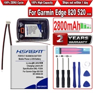 HSABAT 2800mAh Battery GPS 010-01626-02 361-00043-01 for Garmin Edge 820 Edge 520 200 205 500 Edge 520 plus 361-00043-00 GPS