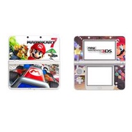 全新Mario Kart 7 New Nintendo 3DS 保護貼 有趣貼紙 全包主機4面