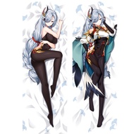 Anime Genshin Impact Dakimakura Hugging Body Pillow Case Ganyu Shenhe DIY  Cover