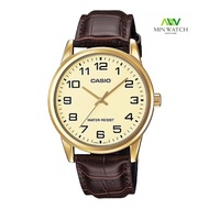 นาฬิกา รุ่น Casio นาฬิกาผู้ชาย สายหนัง รุ่น MTP-V001GL-9B ของใหม่ของแท้100% ประกันศูนย์เซ็นทรัลCMG 1