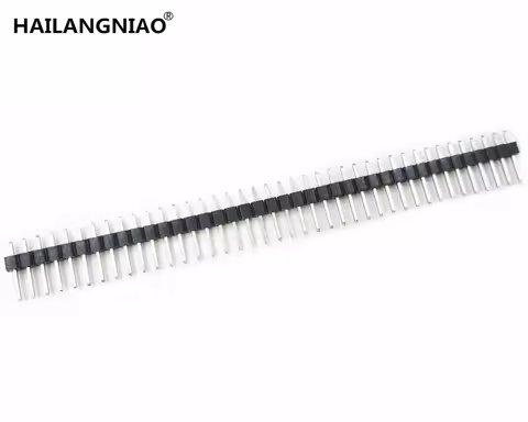 100pcs 2.54 1X40 pin breakaway Straight female header 40 pins Single Row 2.54mm Pitch Straight Needl