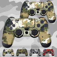 2pcs Camo Pattern Full Cover Handle Stickers, Compatible With PS4 Controller, Easy To Apply, High Ad