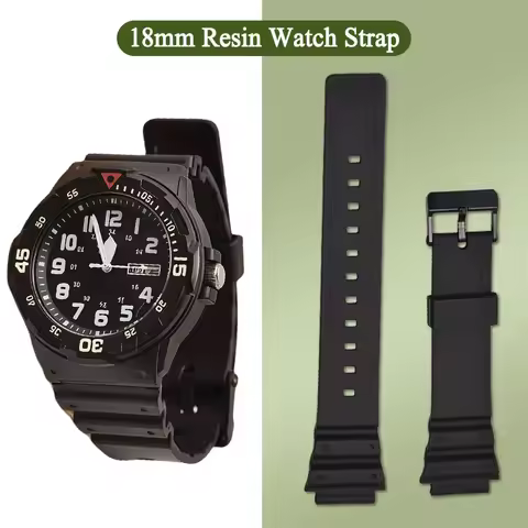 18mm Resin watch Strap For Casio MRW-200H WatchBand Soft Sports Waterproof Replacement Men Bracelet 