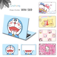 DIY Doraemon, Winnie the Pooh, Hello Kitty, Snoopy SpongeBob Laptop Sticker Laptop Skin 10-17 Inch PVC Computer Decal For ASUS, Acer, HP, Lenovo Laptop Sticker Waterproof Scratch R