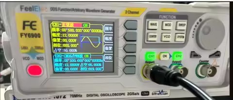 FY6900 Dual Channel 20MHz DDS Function Arbitrary Waveform Generator Pulse Frequency Counter