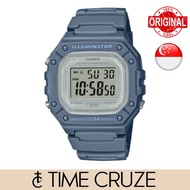 [Time Cruze] Casio W-218H Blue Grey Resin Sports Women Teens Watch W-218HC-2A W218HC-2A W-218HC-2AVD