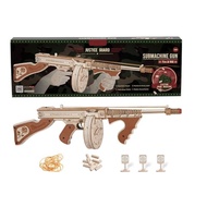 Cod Cod 3D Wooden Puzzle Thompson Submachine Gun Block Toy Model Building Kits With Rubber Band For 