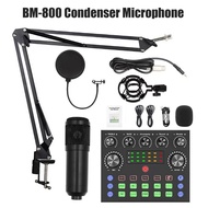 BM800 V8 Set Condenser Microphone Professional Condenser Studio Recording Live Mic Karaoke Broadcast