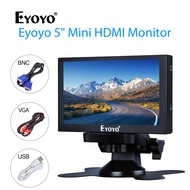 Eyoyo 5นิ้วรถมองหลังตรวจสอบกับ HDMI พอร์ต VGA BNC ความปลอดภัยในบ้าน Ressptonse ที่รวดเร็ว