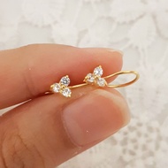 MATA Desi Eye Earrings 3 Light Gold 1/2 gram