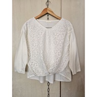 4(04)Earth White Lace Shirt