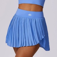 【ALO】 Aloyoa Casual Pleated Sports Summer Short Skirt Womens Two-Piece Quick-Drying Tennis Skirt Ant