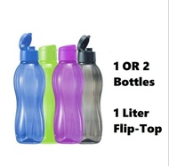 Tupperware Eco Drinking Flip Top Bottle 1 Liter 1L New Color