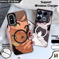 Latest So Cool Infinix GT 30 Pro Case 2025 Support Wireless Charger with Cat Girl Motif | SoftCase H
