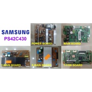 SAMSUNG PLASMA TV PS42C430 Power Board BN44-00329B Main Board BN41-01799A Inverter Board Y-Main Boar