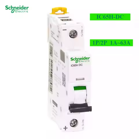 Schneider DC Circuit Breaker IC65H-DC 1P2P C6A C10AC20 63A DC Air Opening