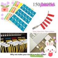 150 / 300 Pcs Stiker Label Penanda Kabel Jaringan Tahan Air
