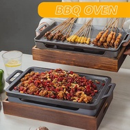 W4【VVL】-Smokeless Portable BBQ Grill Korean Japanese Charcoal BBQ Oven Barbecue Grill Household Outd