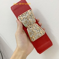 Đai váy nịt lưng chun co giãn nơ xinh 3 màu Bản 6cm H31