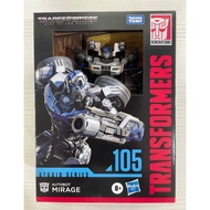 Transformers Mirage Studio Series Deluxe Rise of The Beasts 105 Autobot Mirage Toy, 4.5-Inch, Action