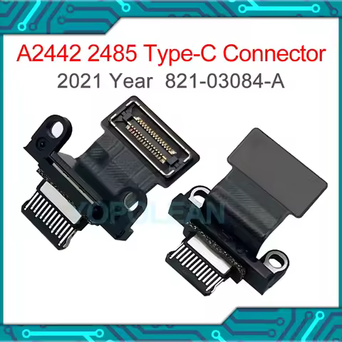 New Laptop A2442 A2485 Power Jack Connector For Macbook Pro 14" 16" A2485 A2442 Type-C USB Charge Po