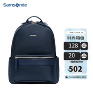 Samsonite/Samsonite Backpack Computer Bag Women's Backpack Schoolbag Business Travel Bag Casual Japanese and Korean StyleTQ4 Navy Blue