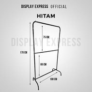 Gawangan Susun 2 / Stand hanger / Rak Susun 2 Gantungan Baju Simple dan Berkualitas 170M