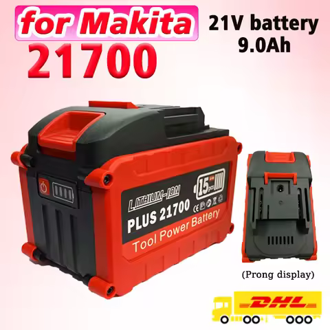 Makita LXT 18V Battery 21V9.0Ah Replacement Battery for Makita,21700 Lithium Ion Battery,15 Pcs Cell