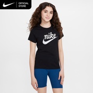 Nike Sportswear Big Kids' (Girls') T-Shirt - Black [DJ2996-010]