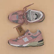 NB 991 Inch MADE Women's Shoes Sneakers 20th Anniversary Pink Two-Color Shoelaces W991PNK new balance