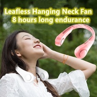 fan usb fan hanging neck Leafless Hanging Neck Fan USB Leafless Fan mini fans Rechargeable Lazy Outdoor Portable