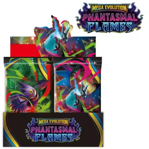 Pokemon Cards Trading PTCG Cartoon US Version ME02 Cards Booster Pack Phantasmal Flames English Char