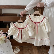 Autumn Baby Clothes Fashionable Girls Lace Baby Clothes Romper Long-Sleeved Princess Dress Sisters C
