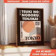 Tranh treo tường Minimalist Circles Wall Art - 1993 Tokyo Japan Abstract Geometric Exhibition Poster